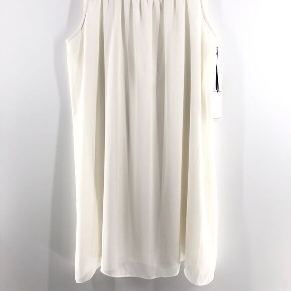 1. STATE Sleeveless‎ Shift Dress Ivory Medium - Picture 5 of 8